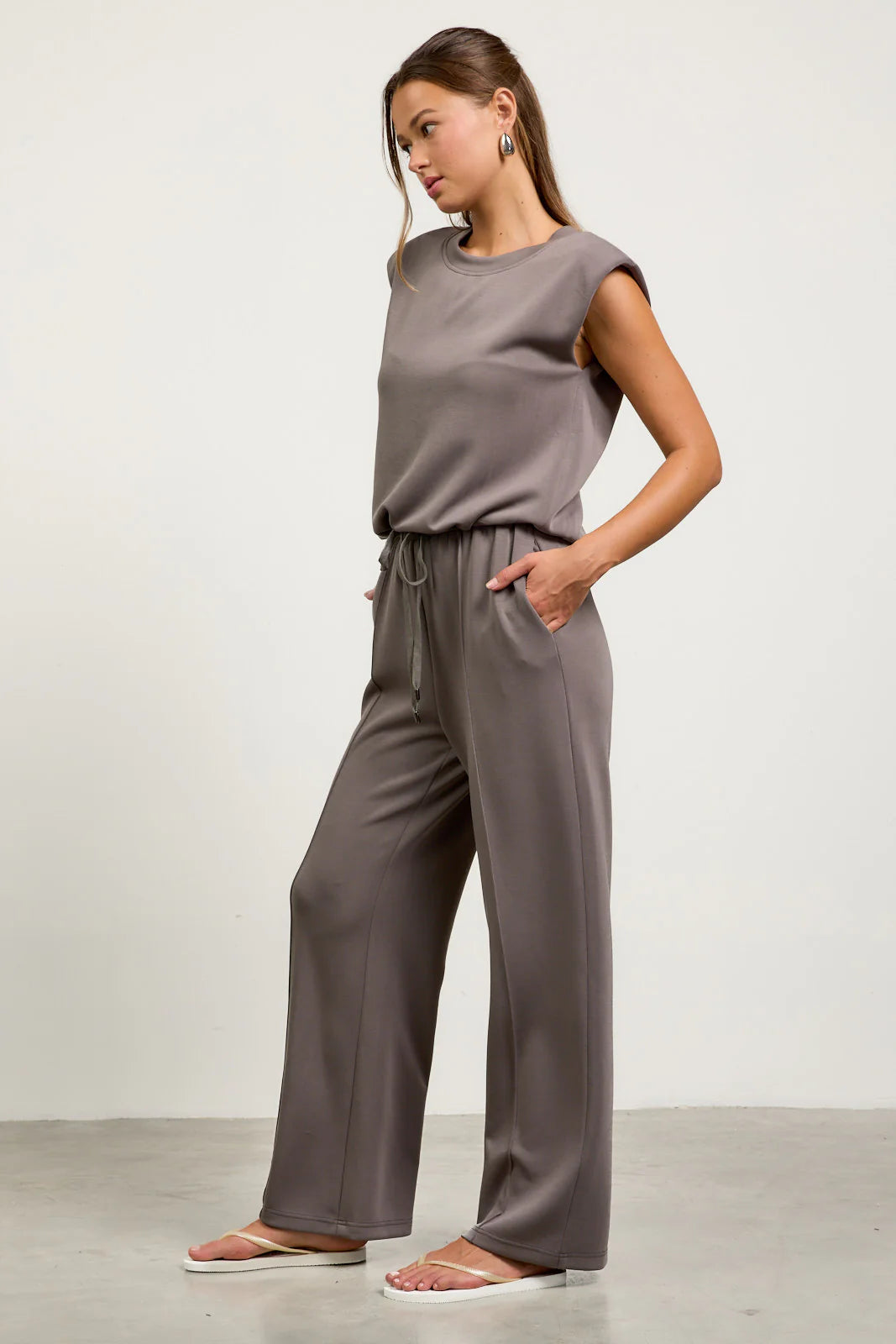 Soft Modal Lounge Pants -Charcoal