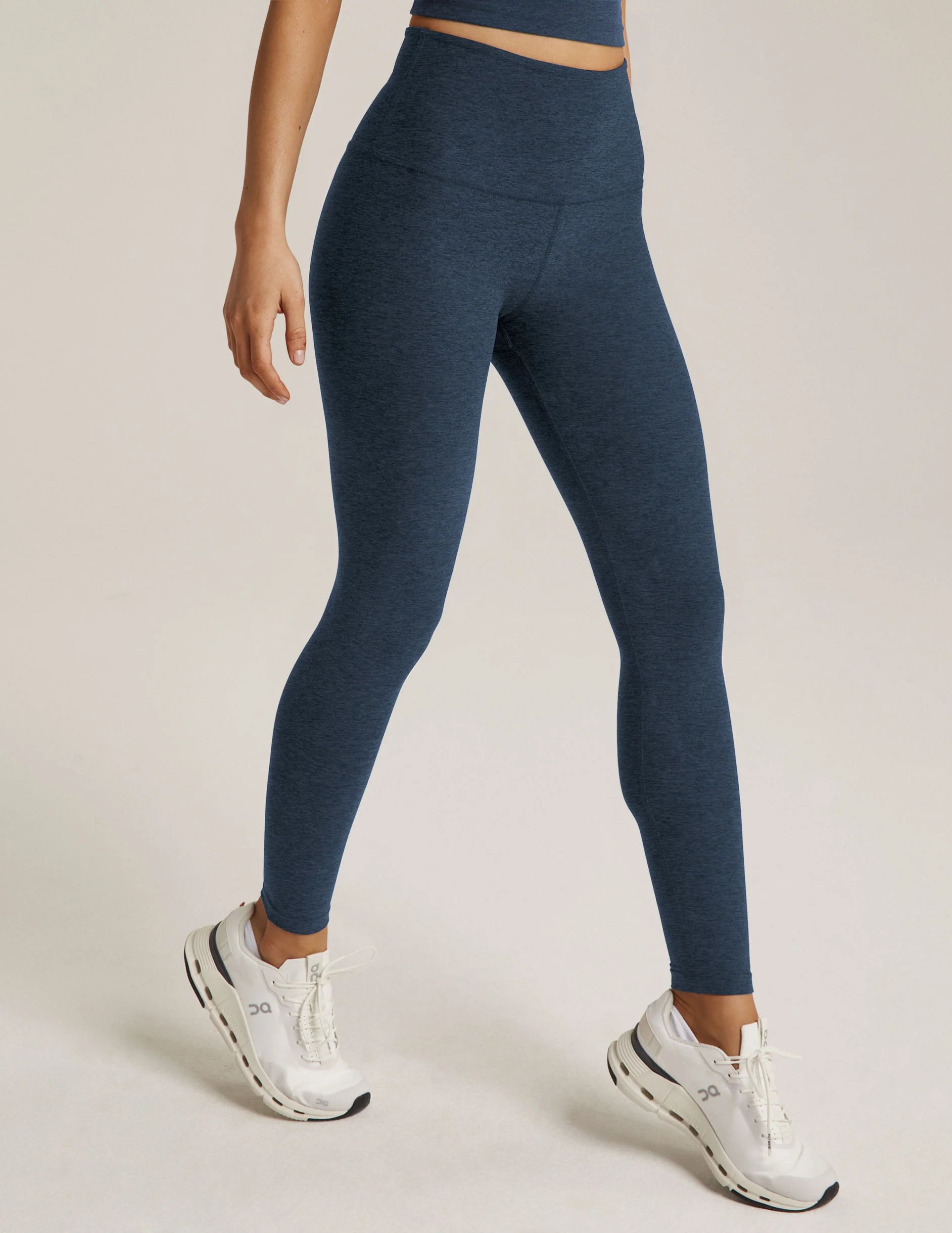 BEYOND YOGA Spacedye Caught Midi HW Leggings -Nocturnal Navy