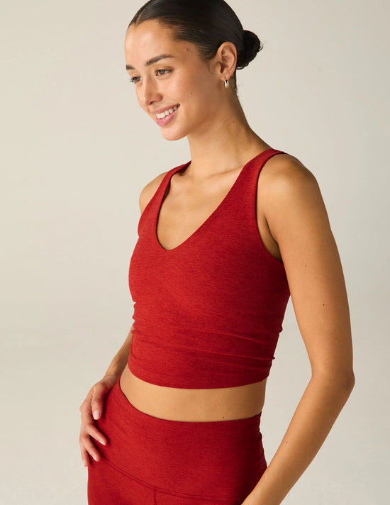 SpaceDye Good Day Crop Tank - Ruby Red