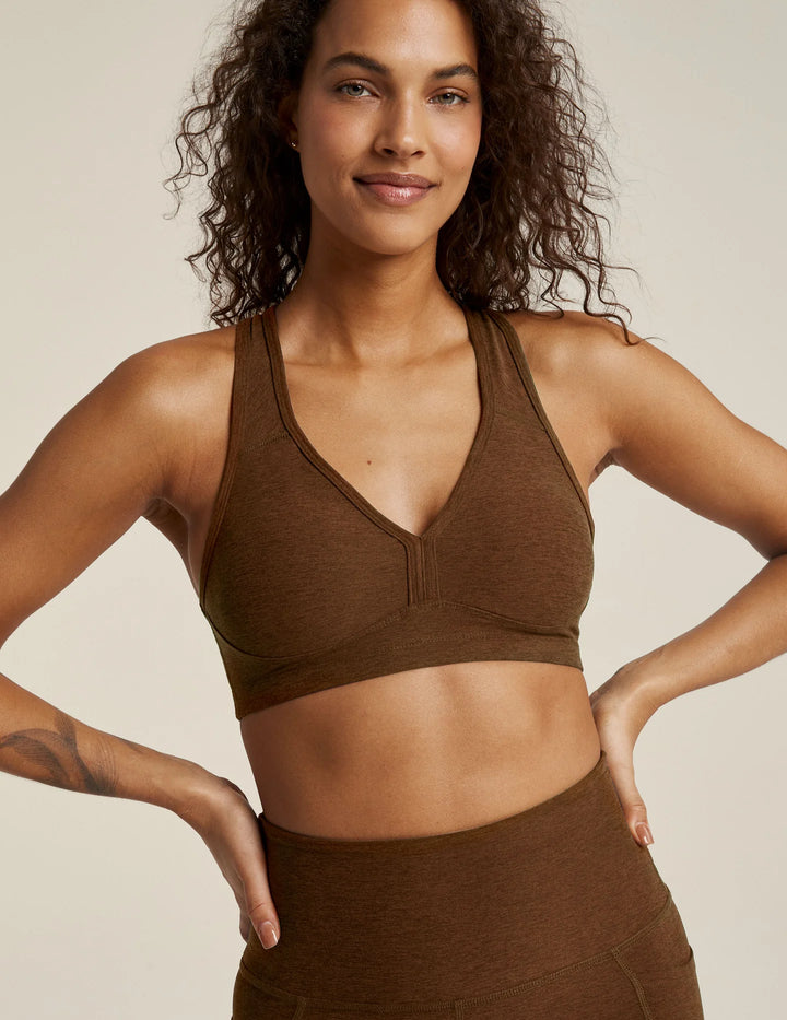 BEYOND YOGA SpaceDye Lift Your Spirits Bra - Mocha