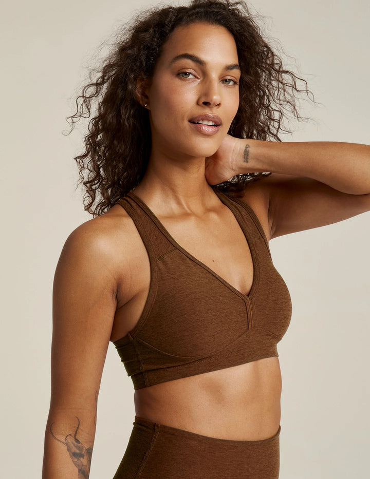 BEYOND YOGA SpaceDye Lift Your Spirits Bra - Mocha