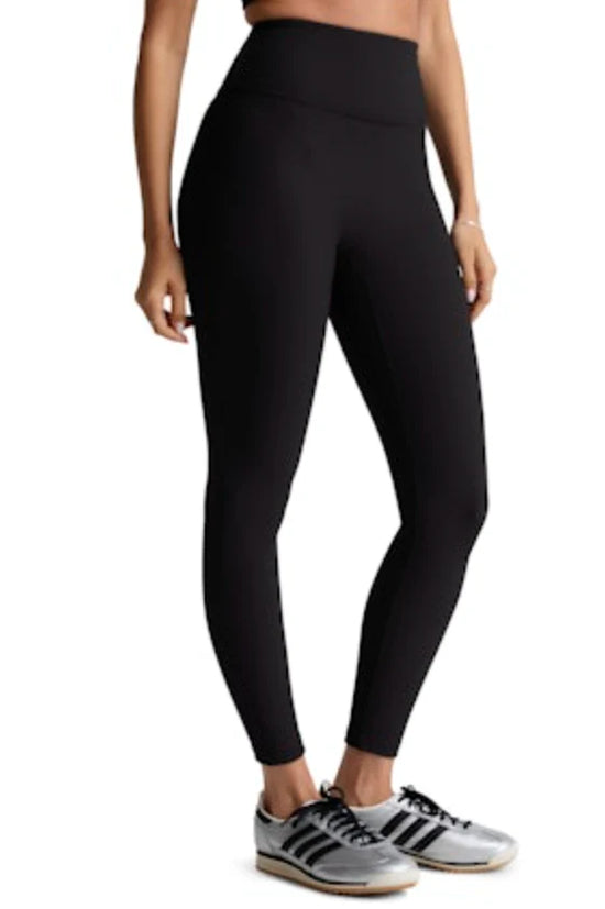 Impulse Ribbed High Waisted Legging - Black Onyx