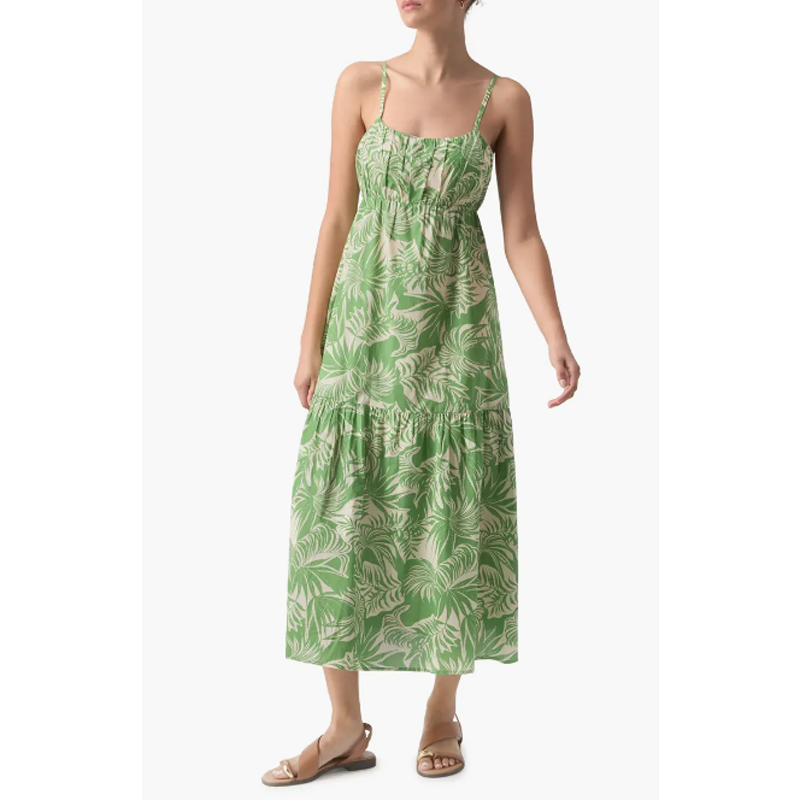 SANCTUARY Dropped Seam Maxi Cool Palm