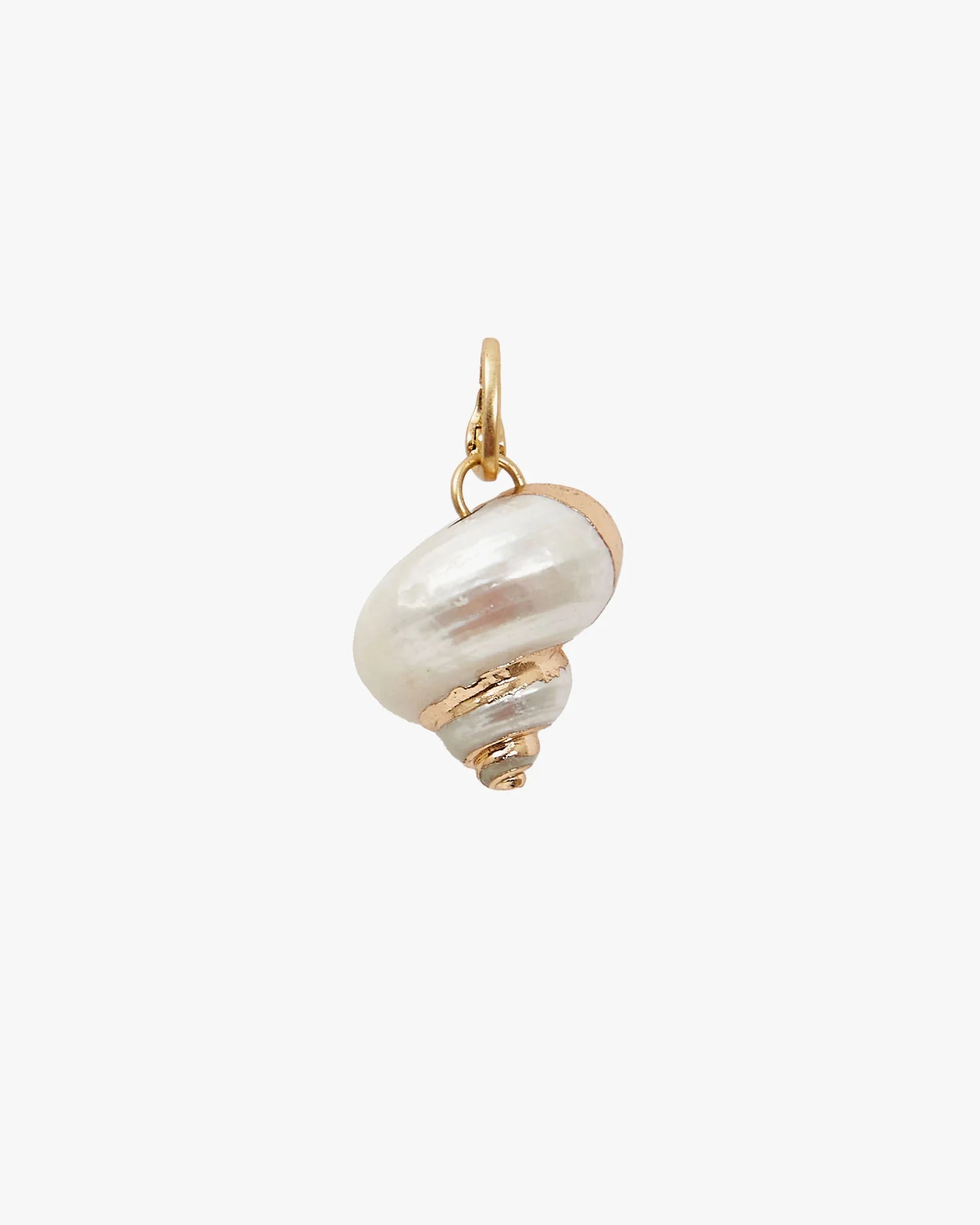 CLARE V. Shell Charm- Vintage Gold/Cream