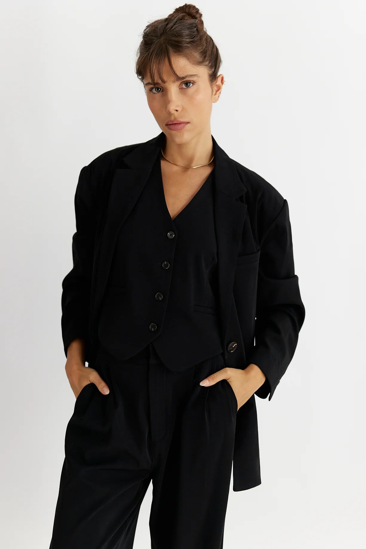 ALL:ROW The Leola Jacket - Black