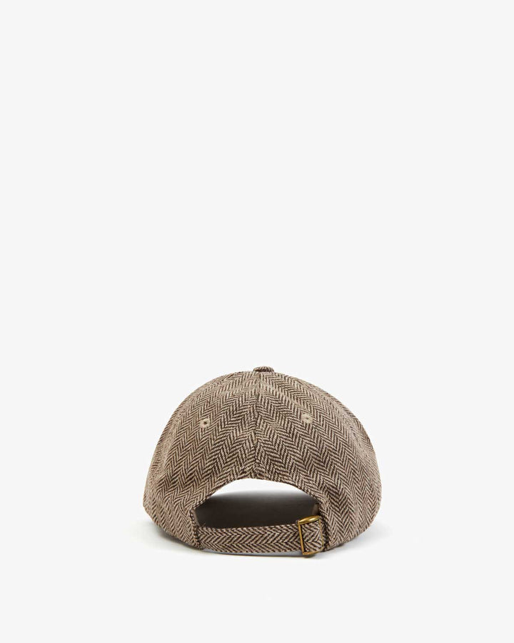 CLARE V. Wool Baseball Hat Oui - Taupe