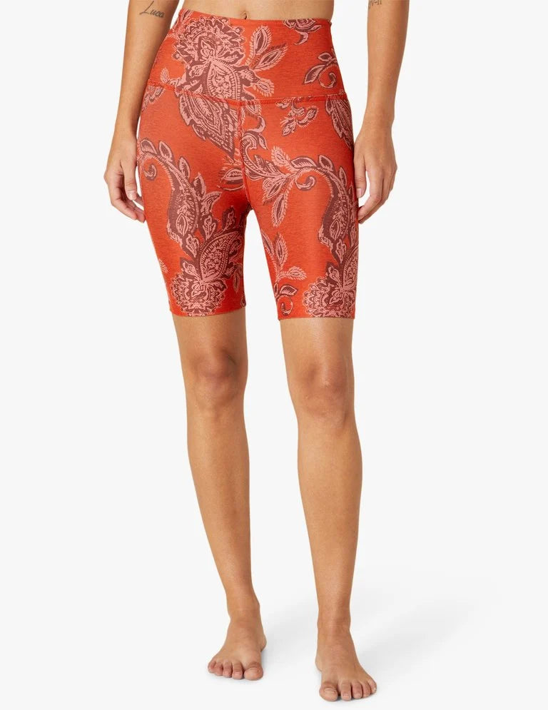 BEYOND YOGA Softmark HighWaisted Biker Short-Chai Paprika Psly