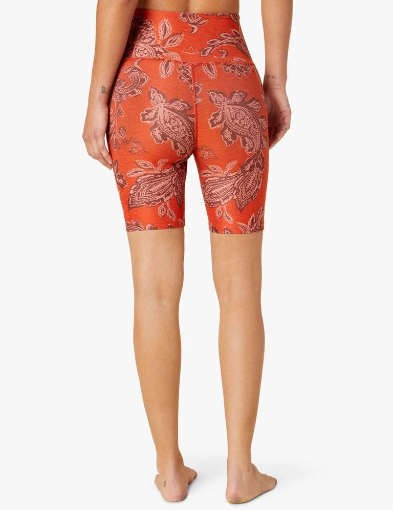 BEYOND YOGA Softmark HighWaisted Biker Short-Chai Paprika Psly