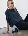 FREE PEOPLE Inspire Tee - Black