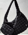 FREE PEOPLE FP Movement Quilted Carryall - Black