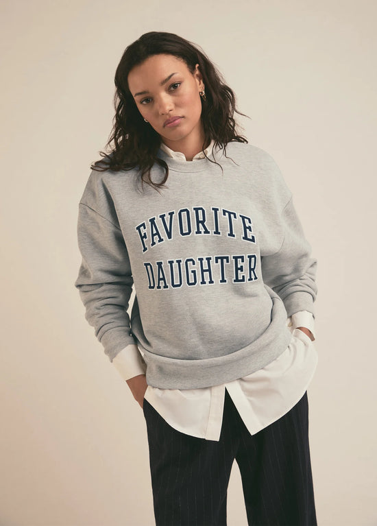 Favorite Daughter Collegiate Sweatshirt - Heather Grey