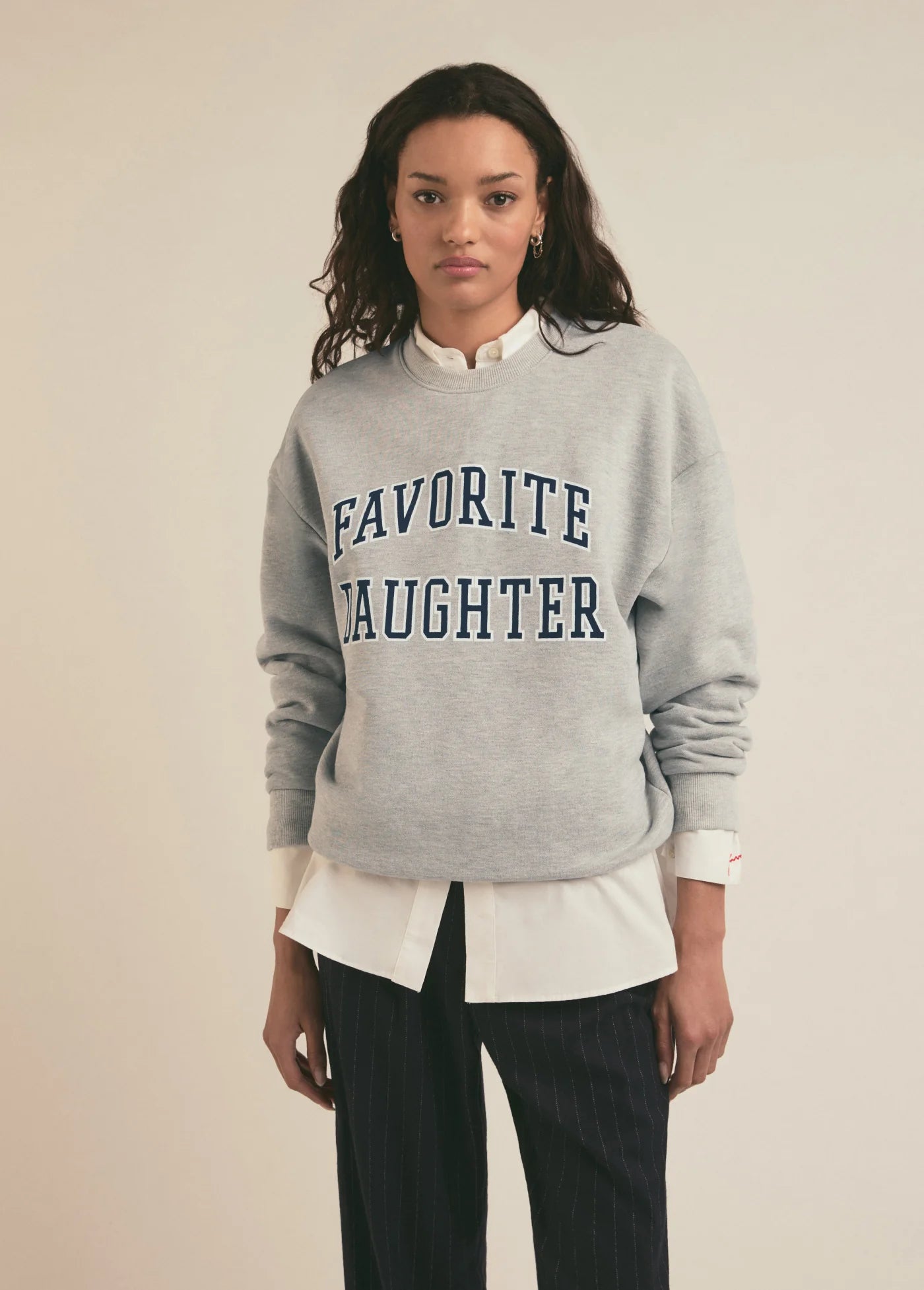 Favorite Daughter Collegiate Sweatshirt - Heather Grey