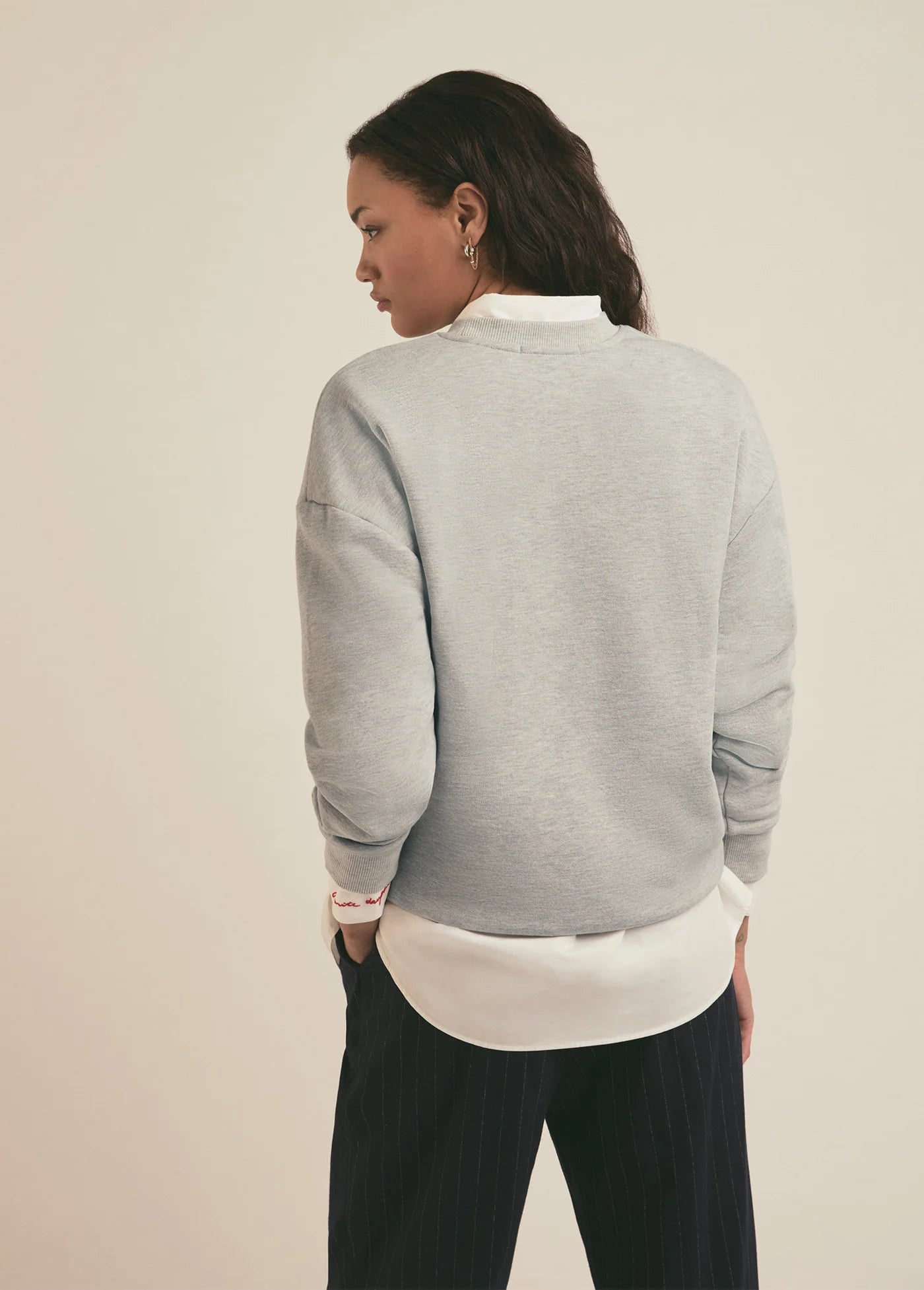 Favorite Daughter Collegiate Sweatshirt - Heather Grey