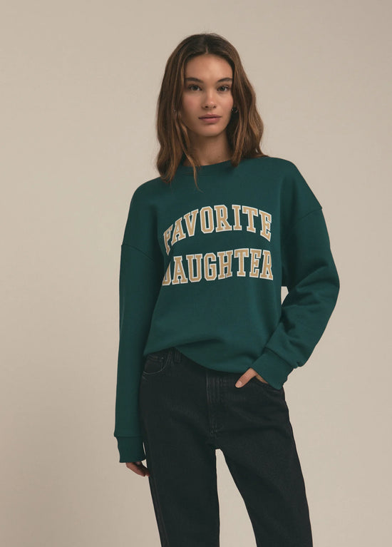 Favorite Daughter Collegiate Sweatshirt - Juniper