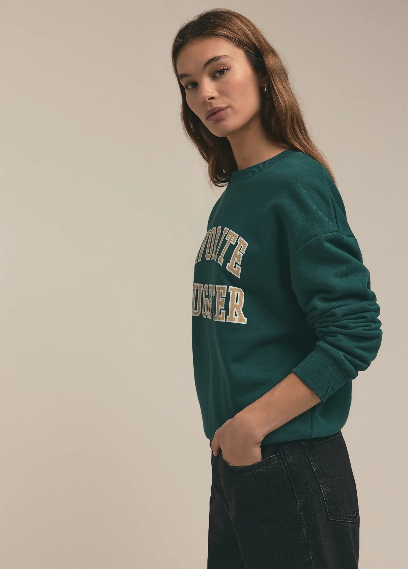 Favorite Daughter Collegiate Sweatshirt - Juniper