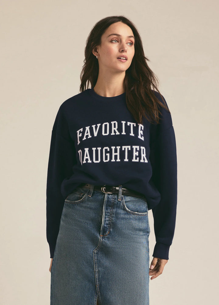 Favorite Daughter Collegiate Sweatshirt -  Navy