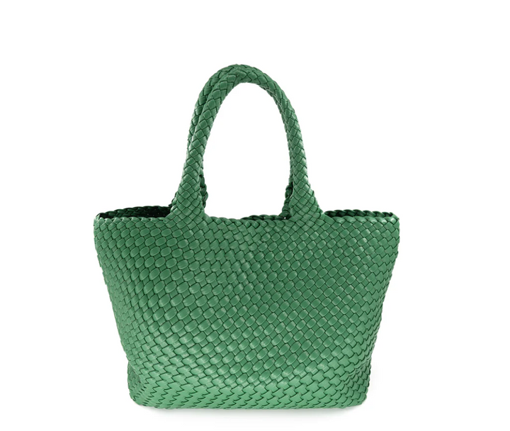 B AND C BAGS Woven Tote 2455 - Green