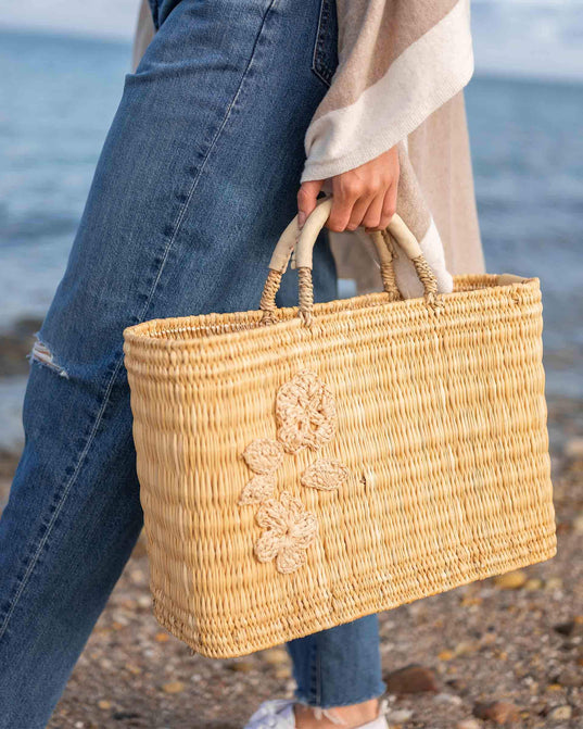 MERSEA Medina Icon Bag - Flower - Natural - Medium