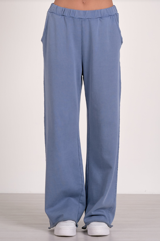 ELAN Pants Elastic Waist Band Wide - Navy