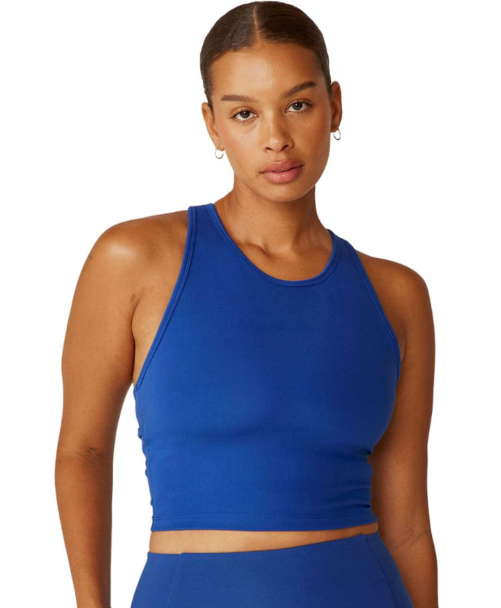 BEYOND YOGA Powerbeyond Strive Cropped Tank - Marine Blue