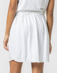 LILLA P Short Skirt With Pockets - White